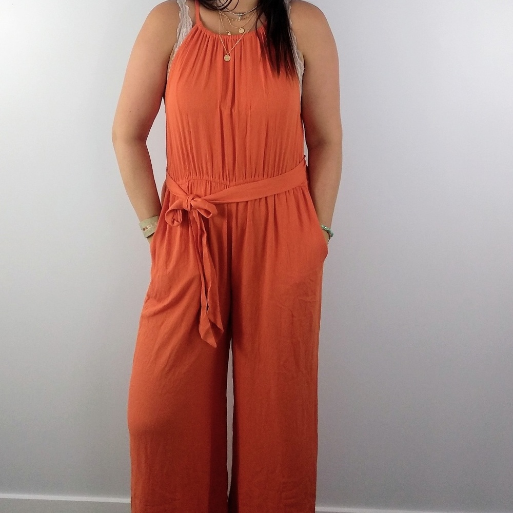 ❤️LAST ONE❤️🌿MANDARIN JUMPSUIT🌿 - Picture 3 of 8